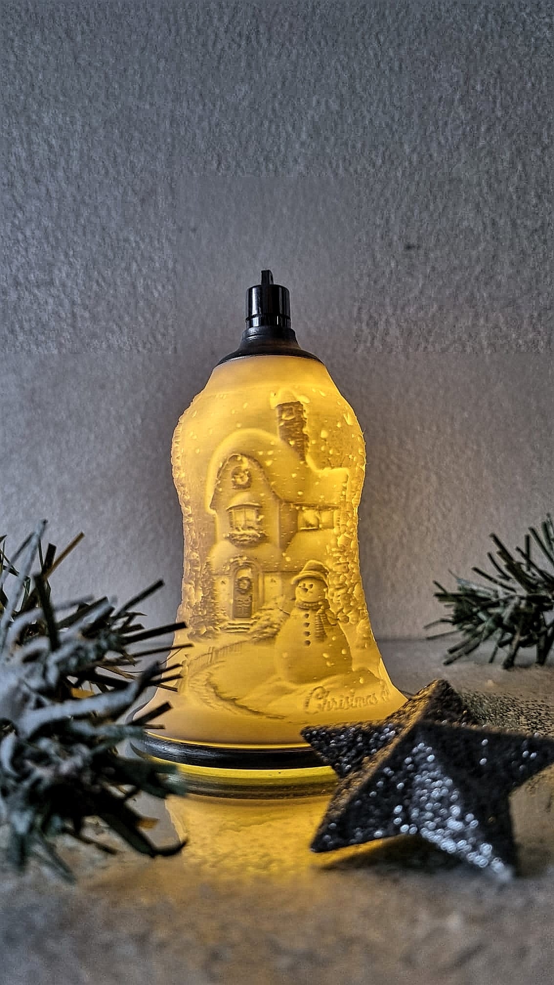 Weihnachtsglocke "Schneemann 2"