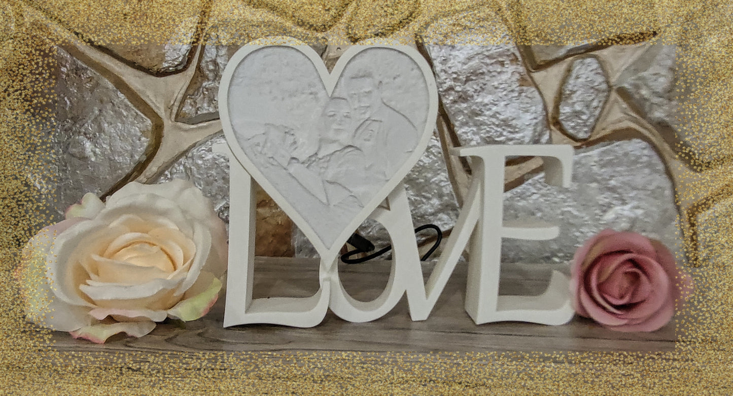 Liebe mit personalisiertem Herz