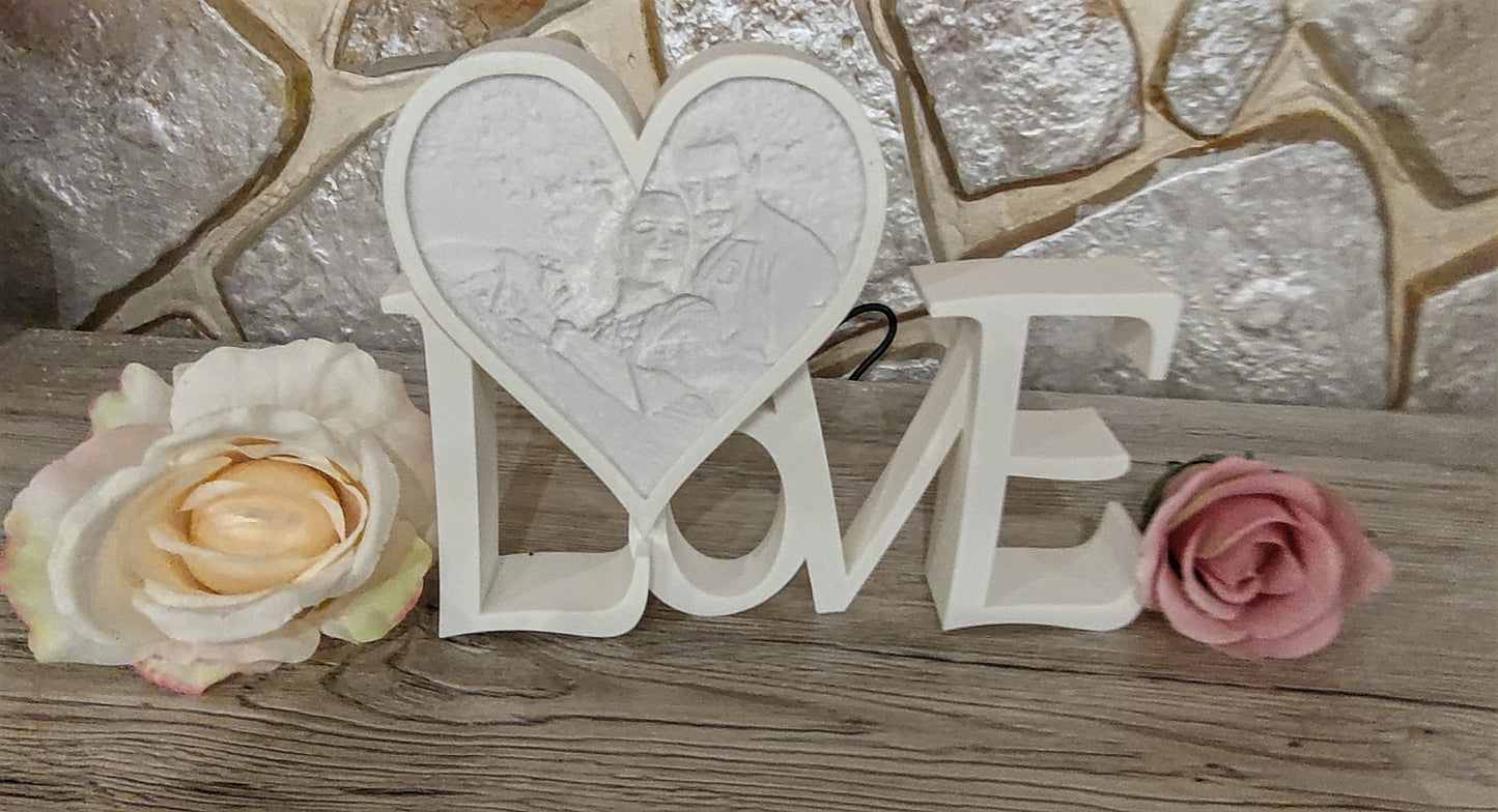 Liebe mit personalisiertem Herz
