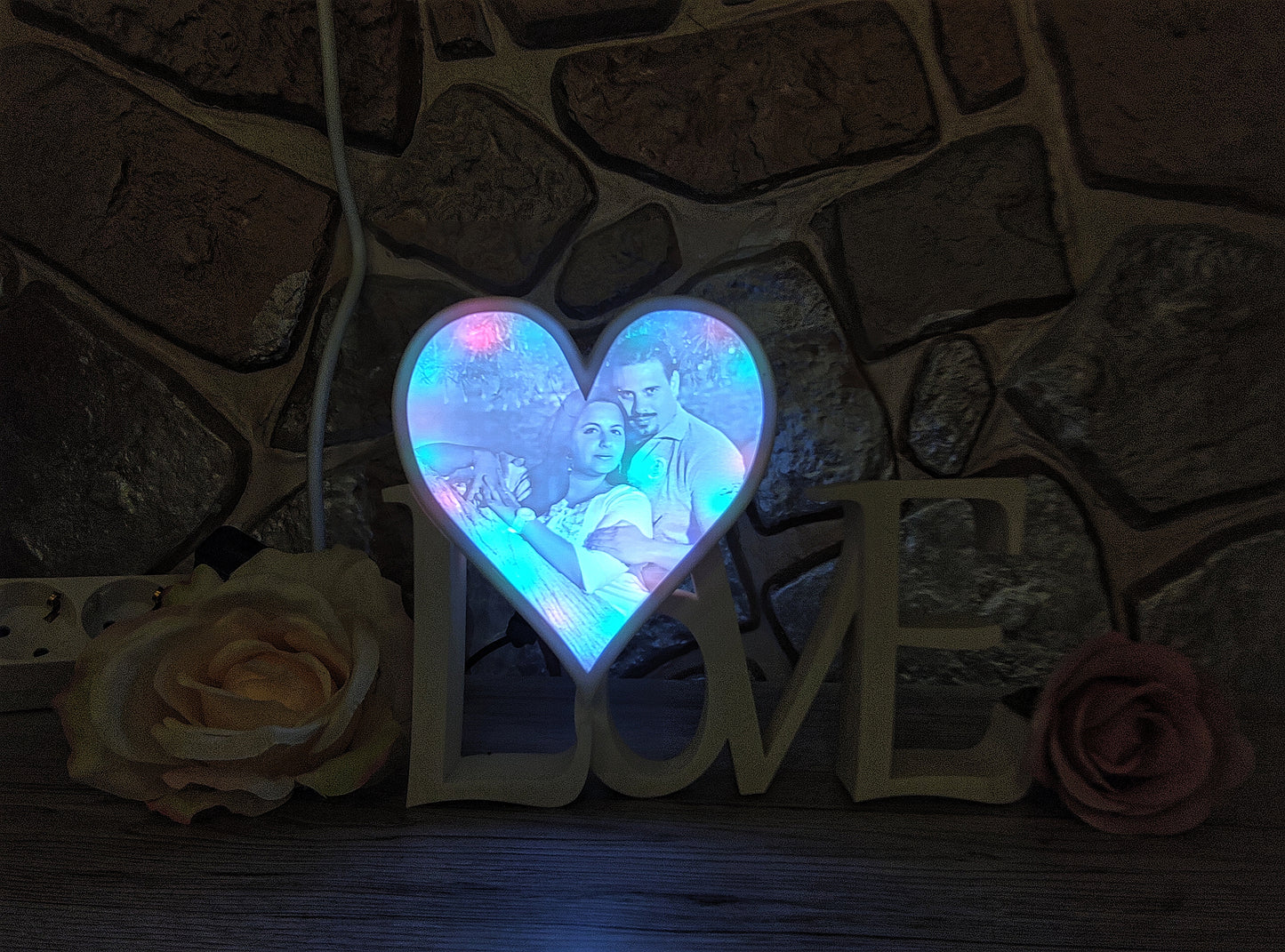 Liebe mit personalisiertem Herz