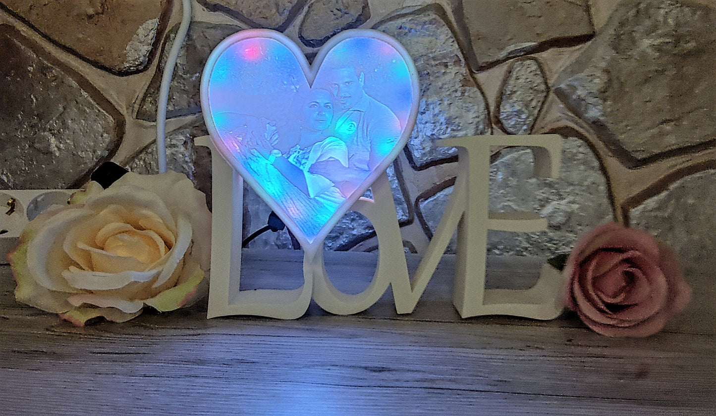 Liebe mit personalisiertem Herz