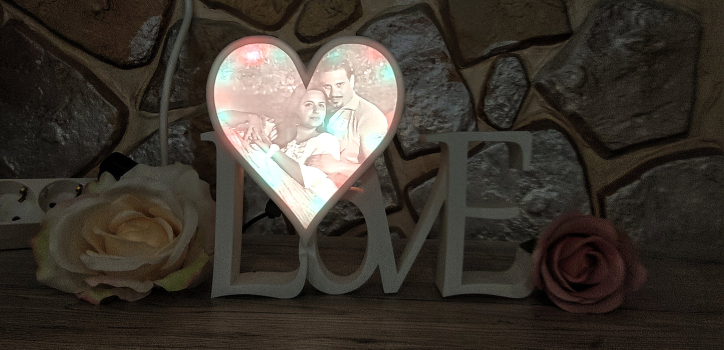 Liebe mit personalisiertem Herz