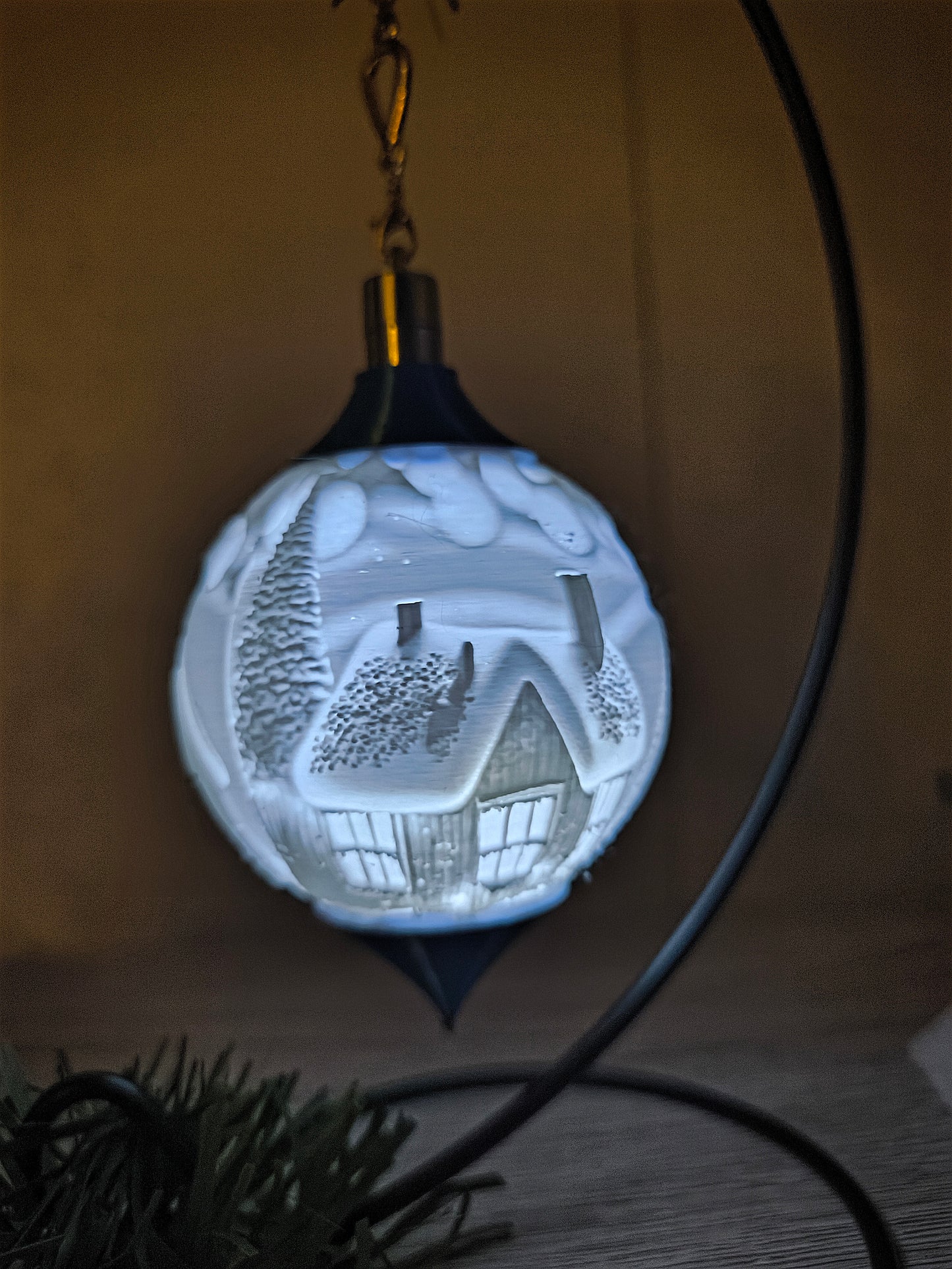 Weihnachtskugel Häuser