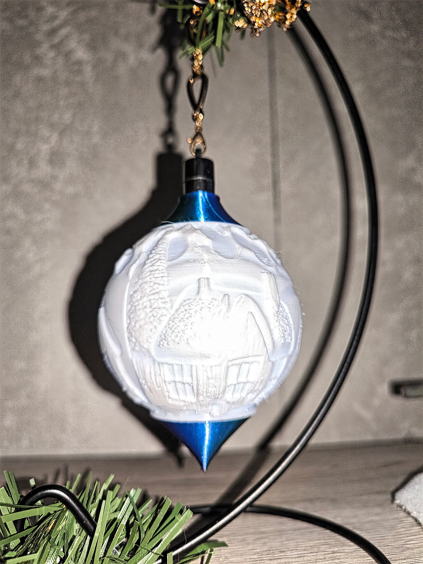 Weihnachtskugel Häuser