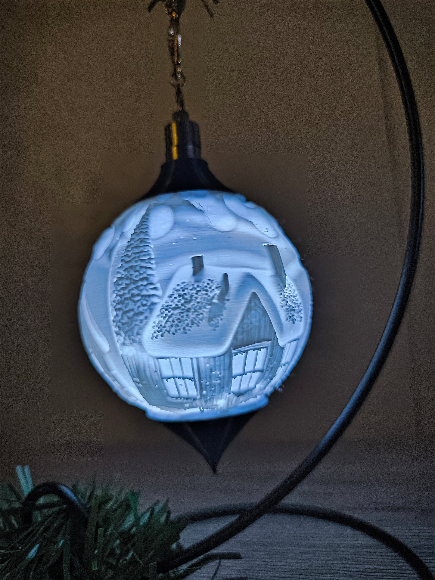 Weihnachtskugel Häuser