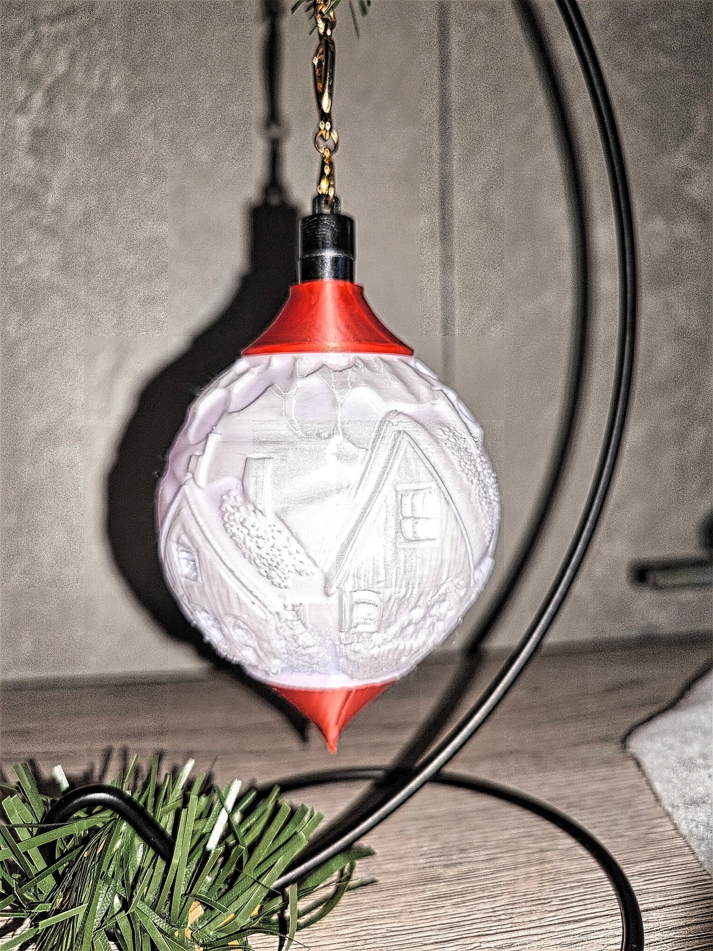 Weihnachtskugel Häuser