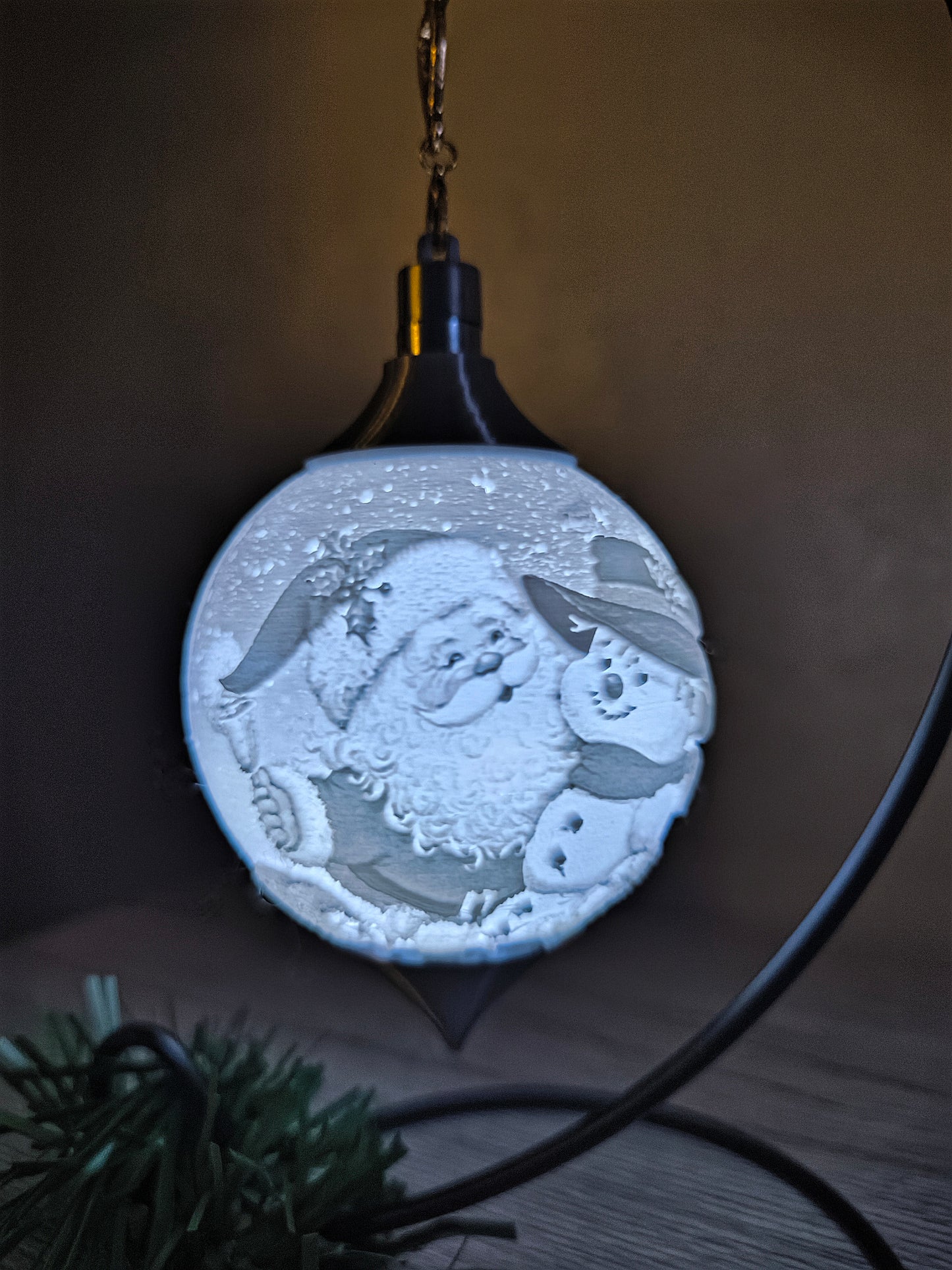 Kugel Schneemann/Weihnachtsmann