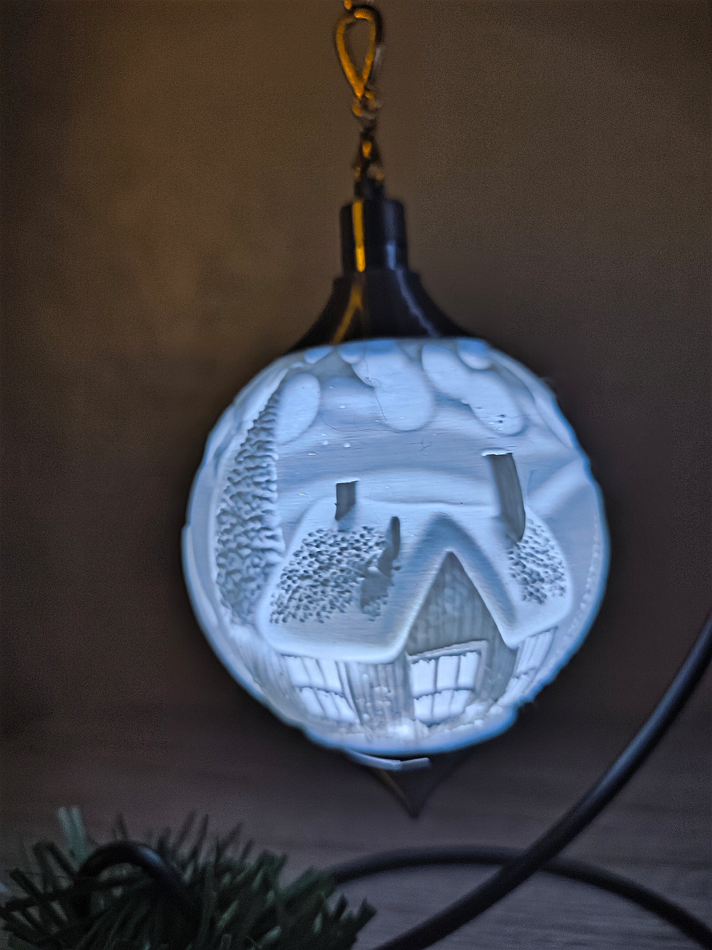 Weihnachtskugel Häuser
