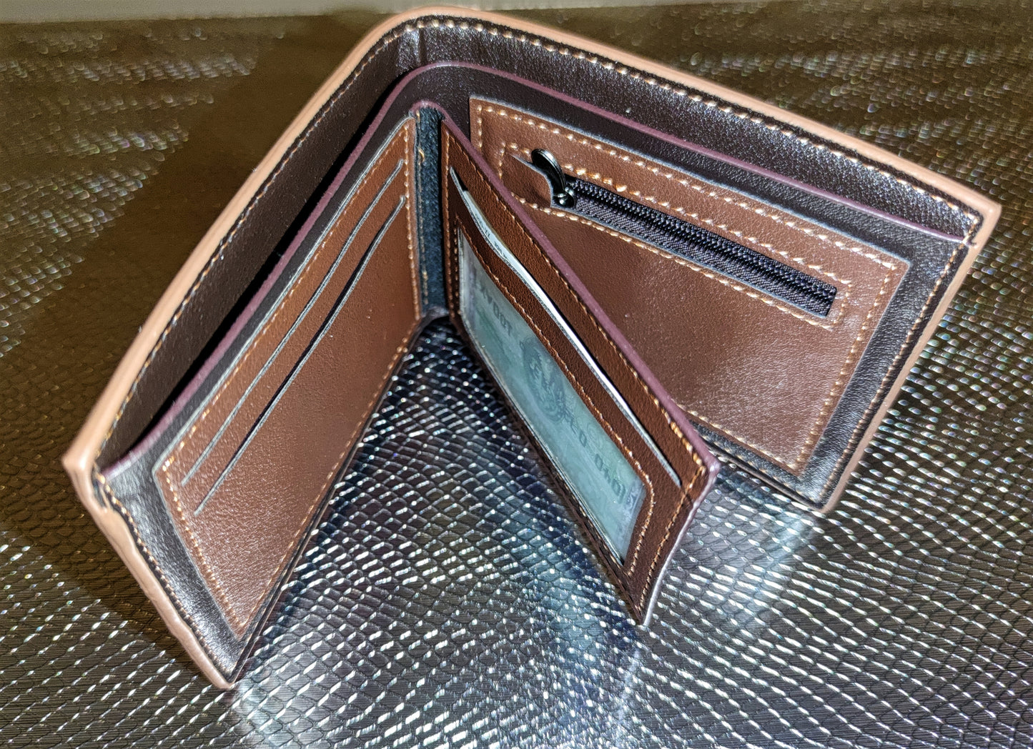 personalisierte Herrengeldbörse