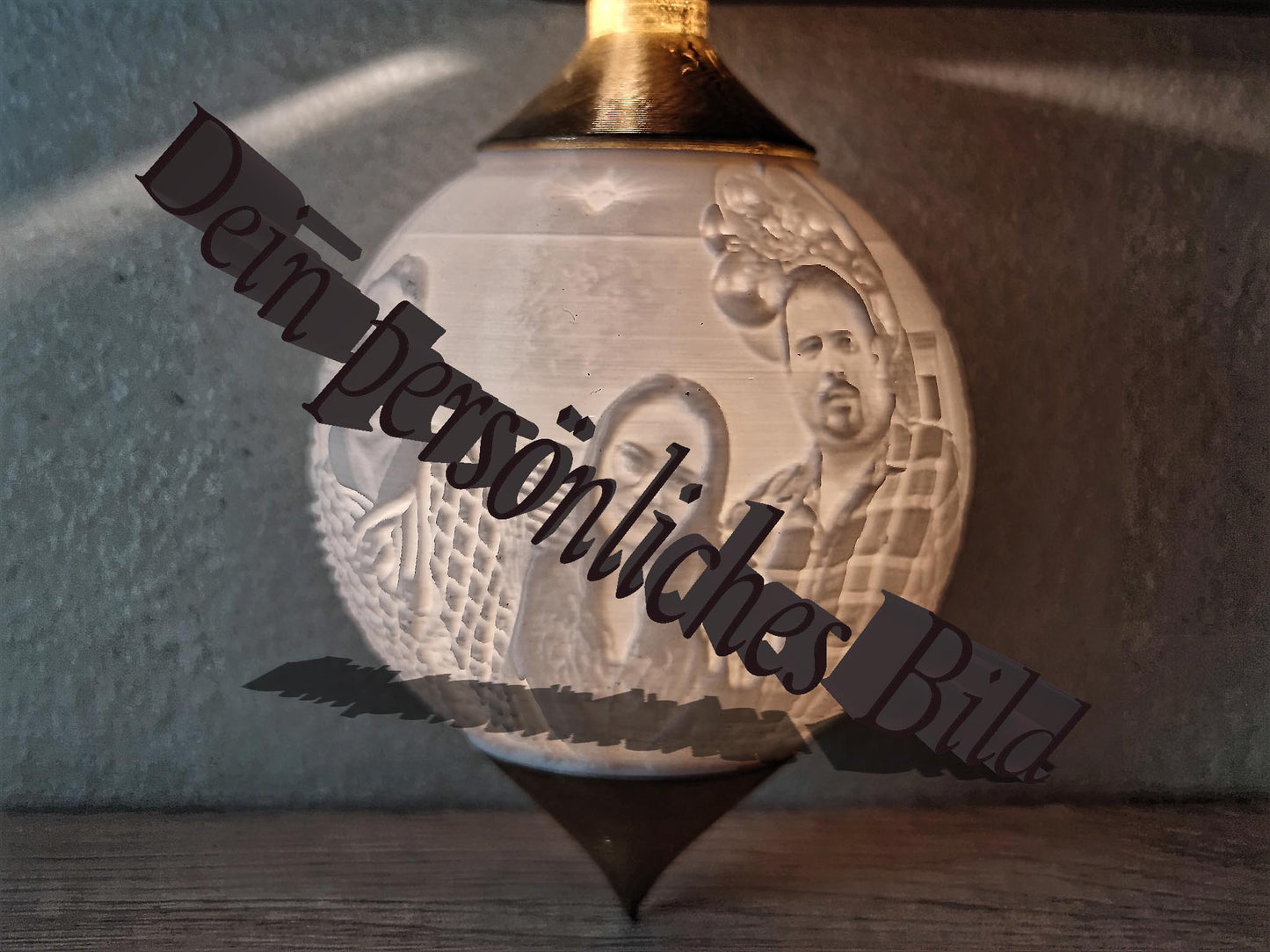 Weihnachtskugel personalisiert