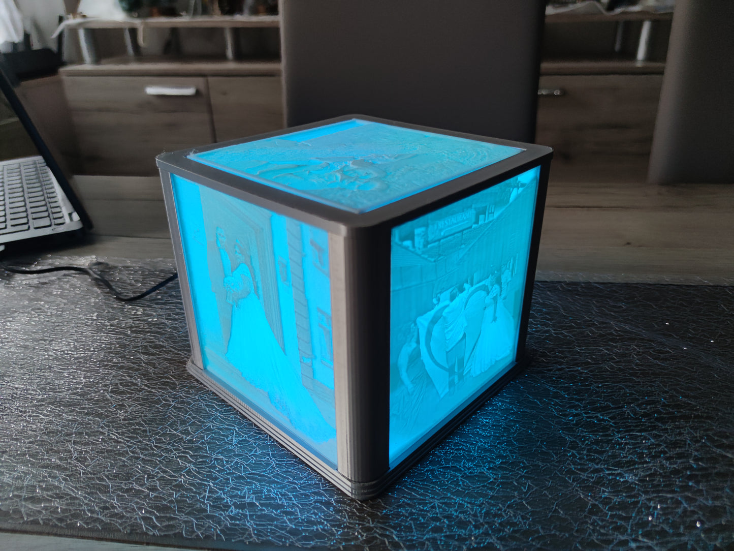 Personalisierte Lichtbox groß