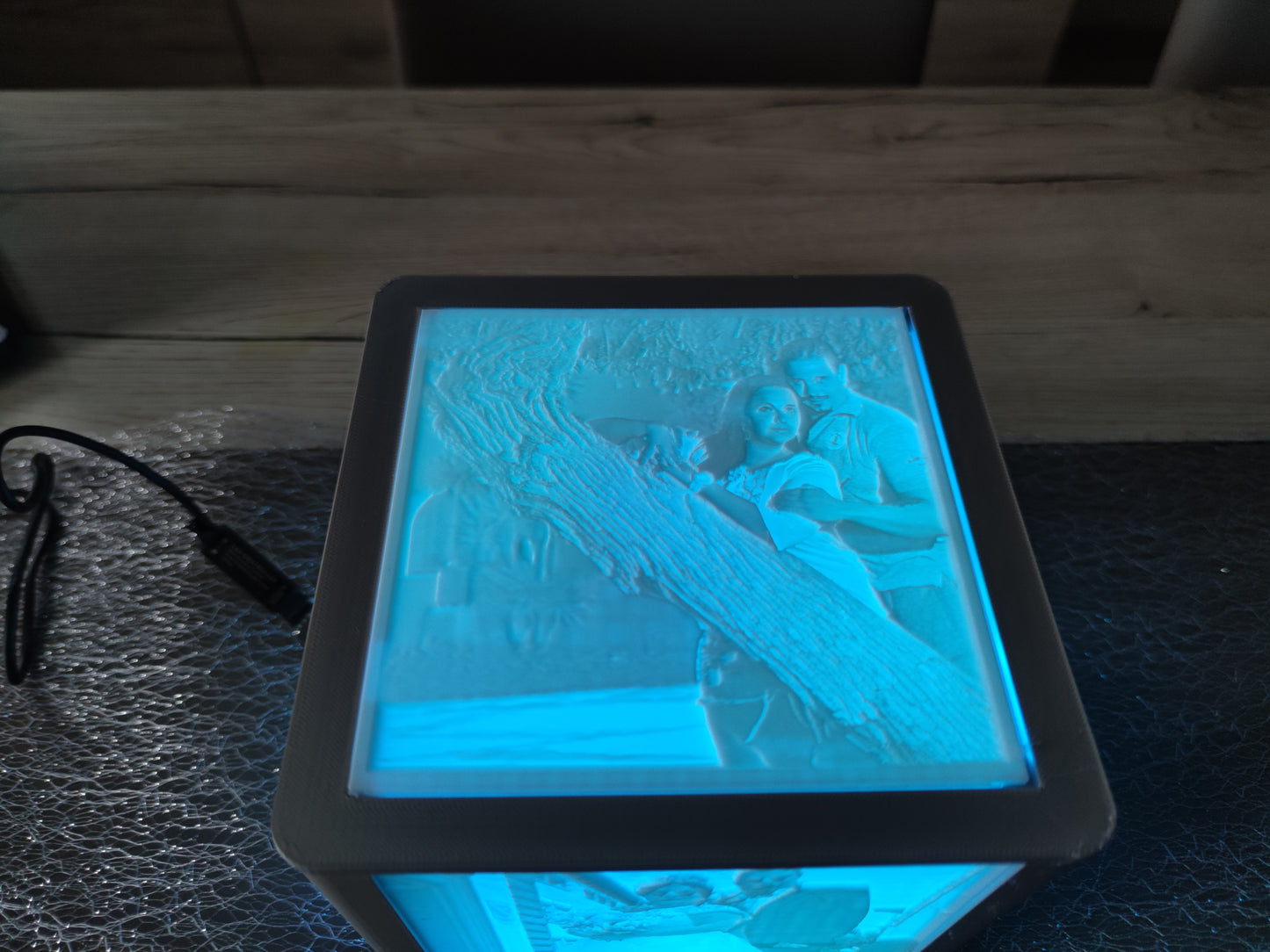 Personalisierte Lichtbox groß
