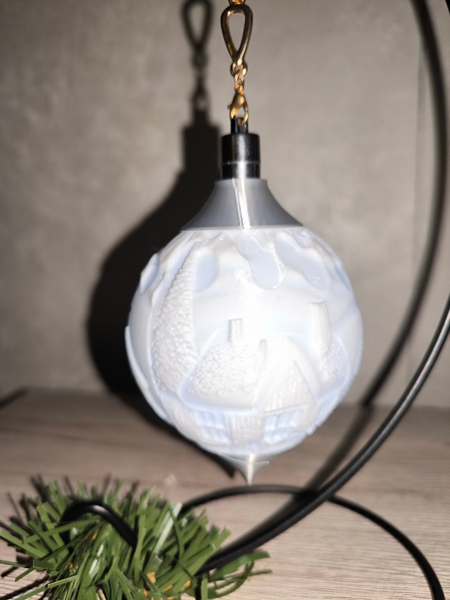 Weihnachtskugel Häuser