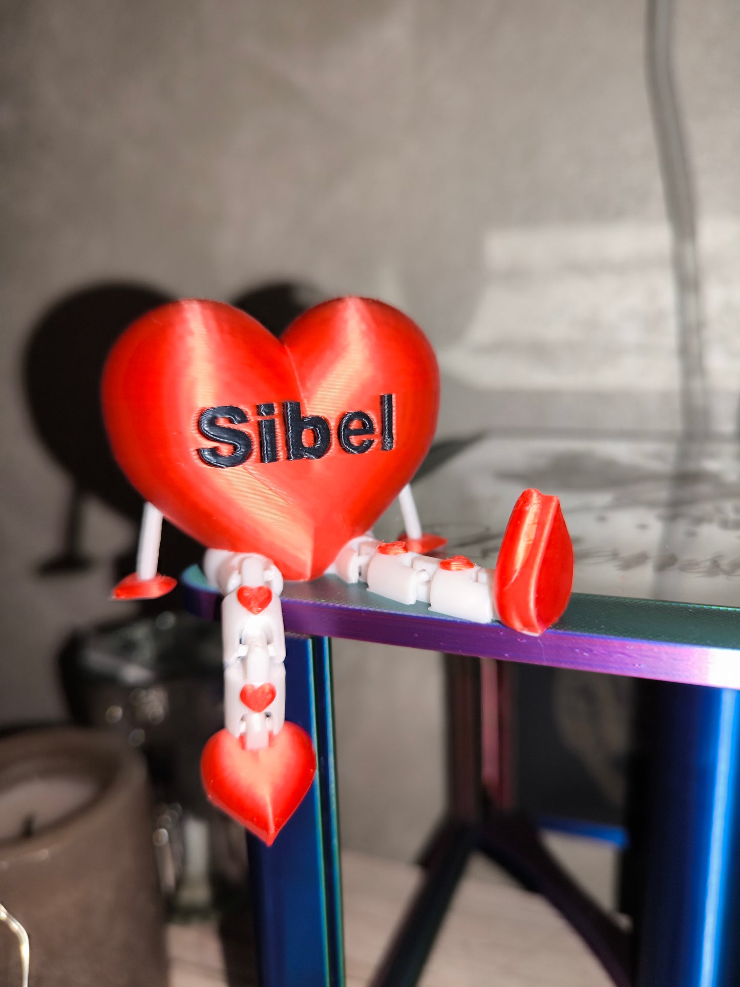 bewegliches Valentinstag Herz personalisiert