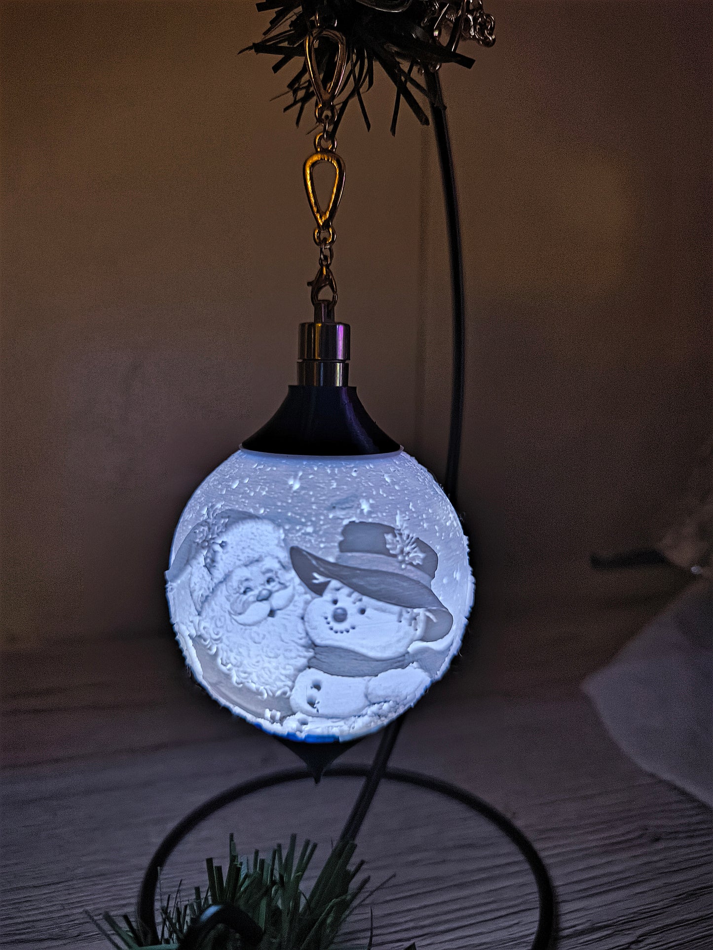 Kugel Schneemann/Weihnachtsmann