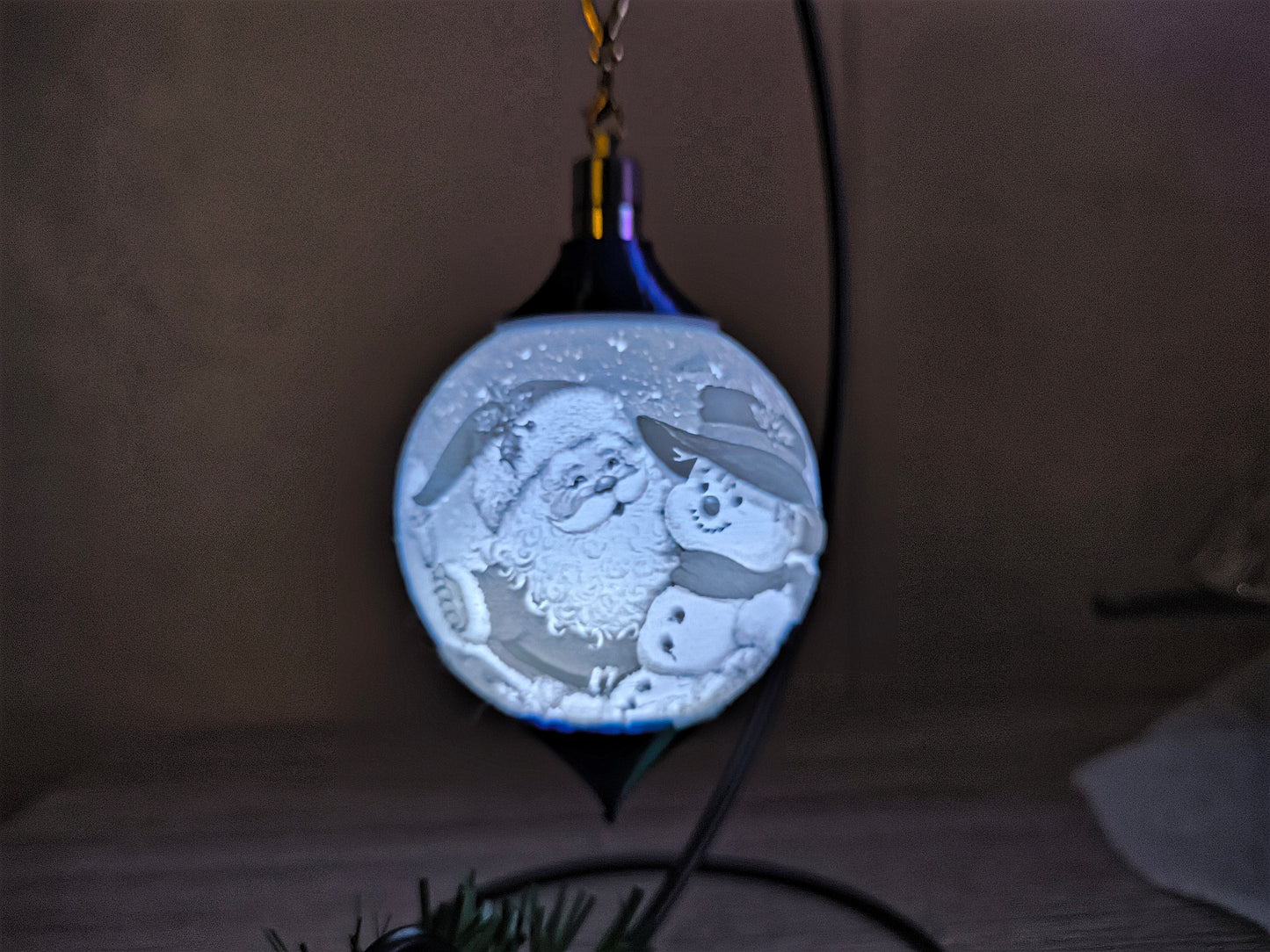 Kugel Schneemann/Weihnachtsmann