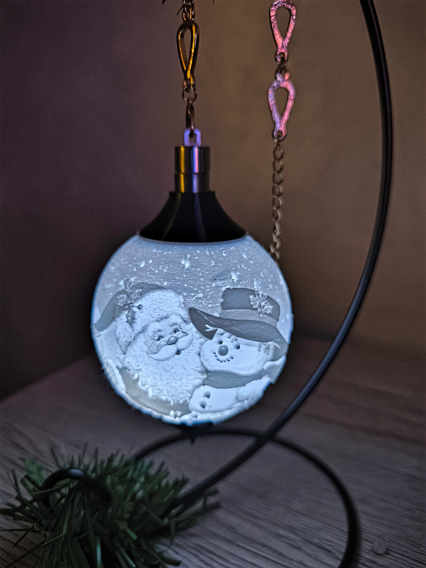 Kugel Schneemann/Weihnachtsmann