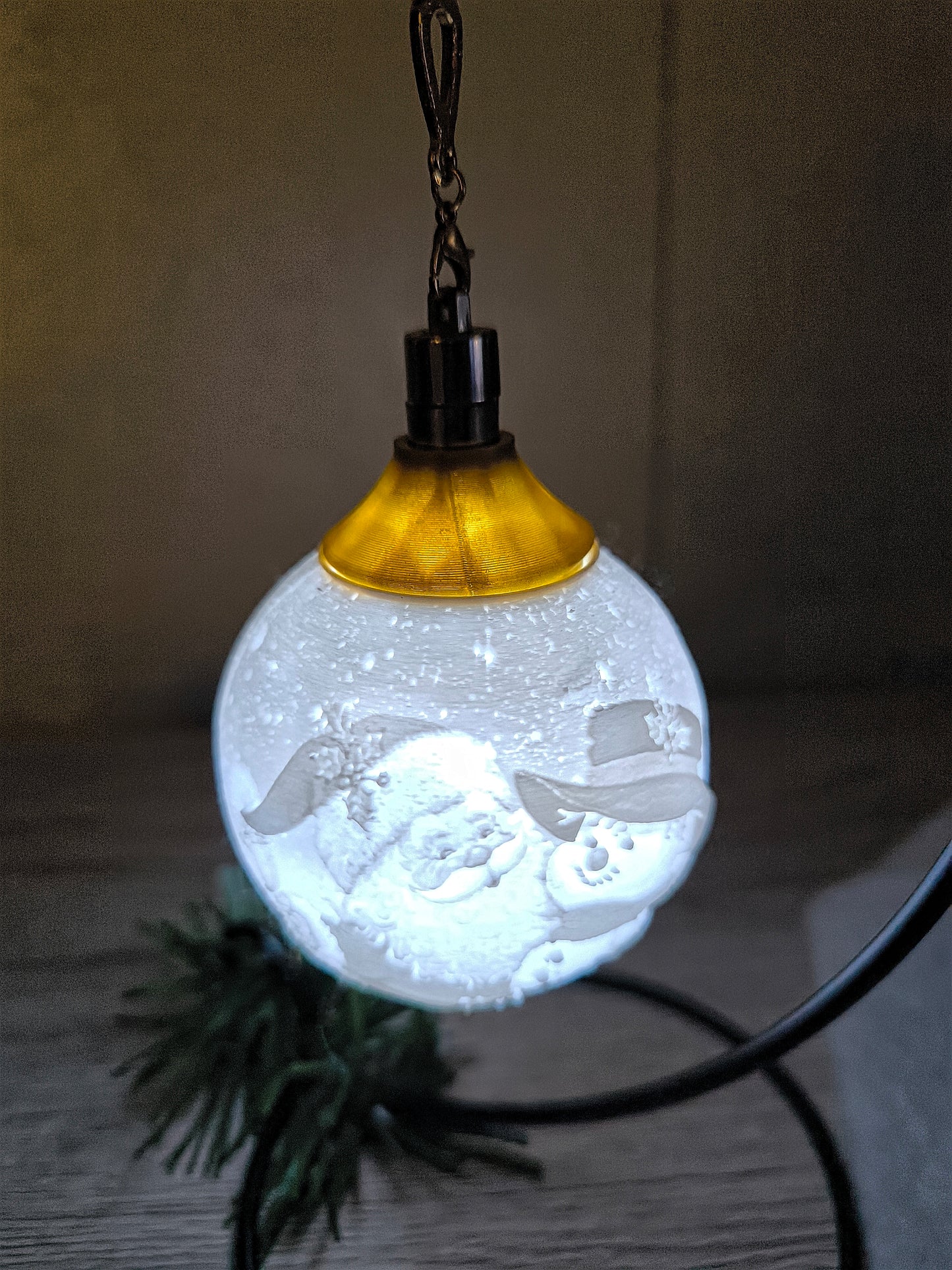Kugel Schneemann/Weihnachtsmann