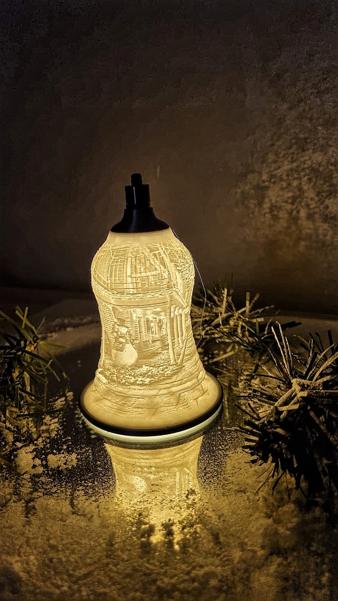 Glocke Schneemann 3