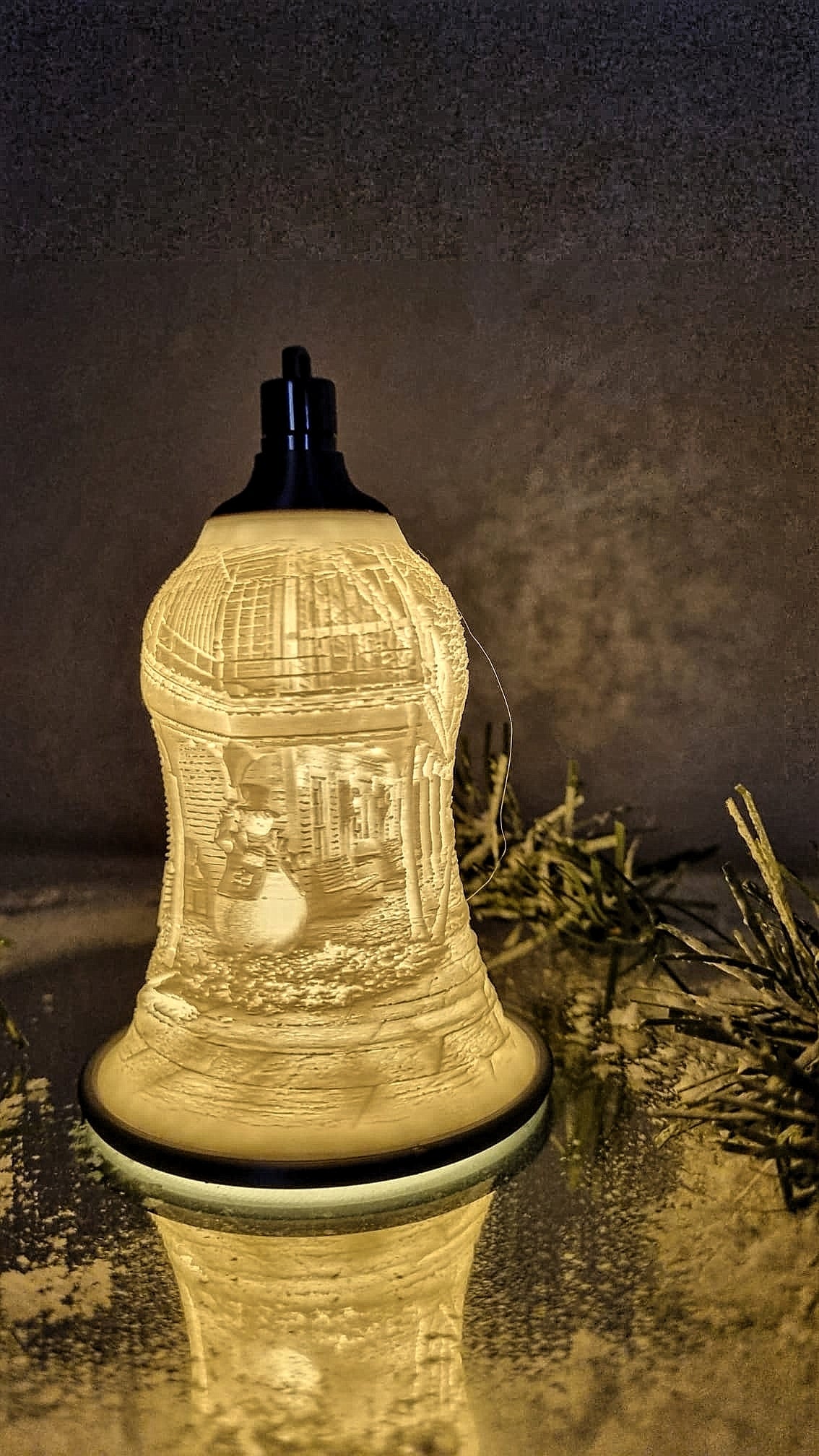 Glocke Schneemann 3