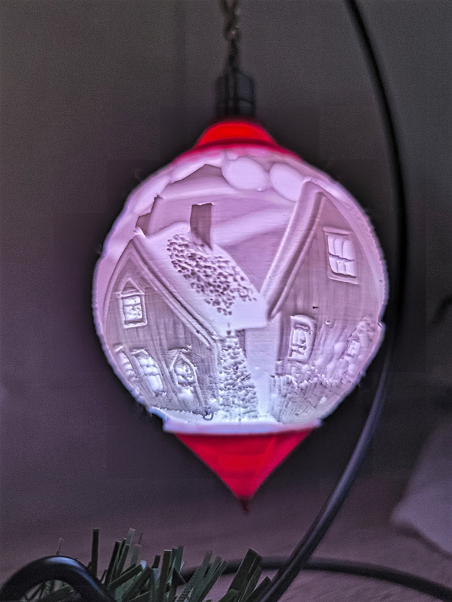 Weihnachtskugel Häuser