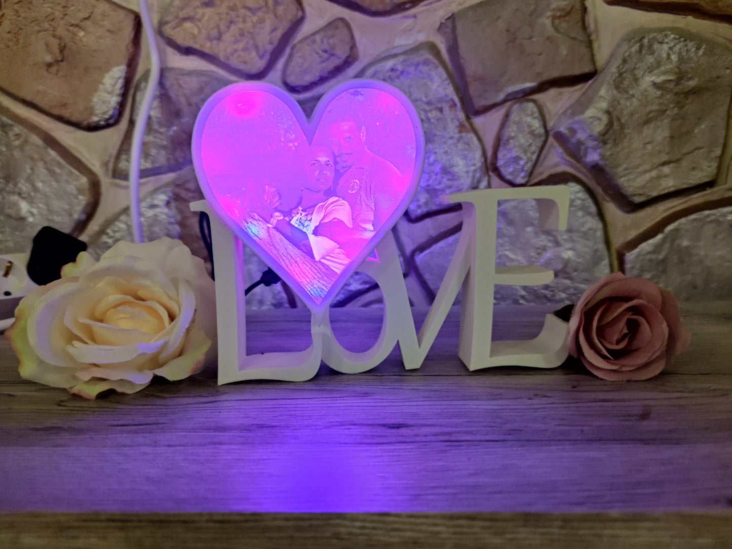 Liebe mit personalisiertem Herz